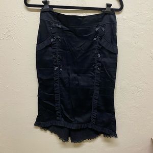 Punky Pinups goth/alternative black pencil skirt